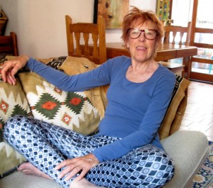 Sallie at my home in Taos, July 2014