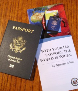 Passport with brochure
