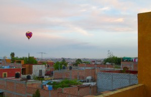 early morning balloon from azotea