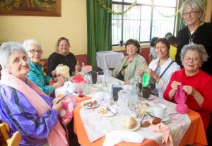 Some of my Hats and Scarves "soul sisters" at last Sunday's New Year's Day lunch.